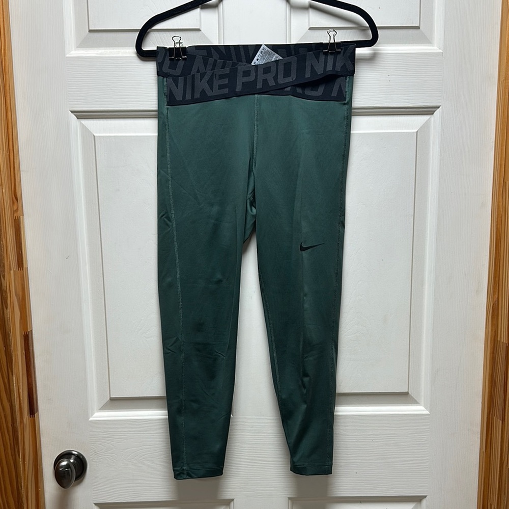 Nike Green Leggings Athletic Fit